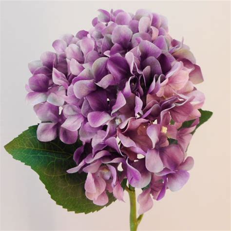 rydal artificial hydrangeas mauve purple 53cm artificial flowers