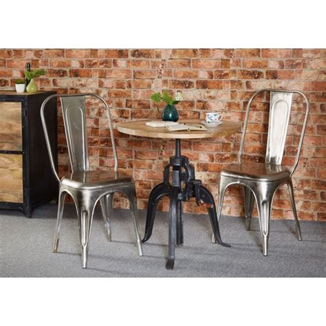 Gather round in rustically refined style with the dining table. Industrial Round Dining Table | Reclaimed UK
