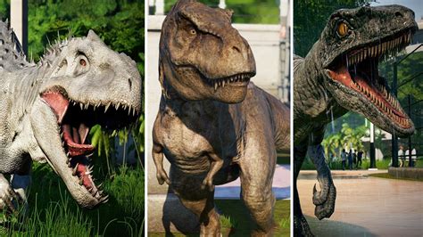 All 68 Dinosaurs Jurassic World Evolution Youtube