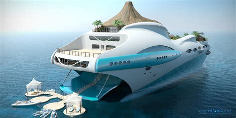 This Concept Envisions an Island Built into a Luxury Yacht - autoevolution