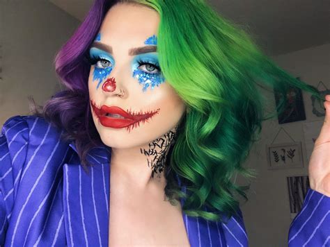 Pin By Ashley Richter On Makeup Looks Joker Makeup Halloween Face