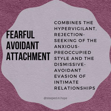 Fearful Avoidant Attachment Avoidant Personality Relationship
