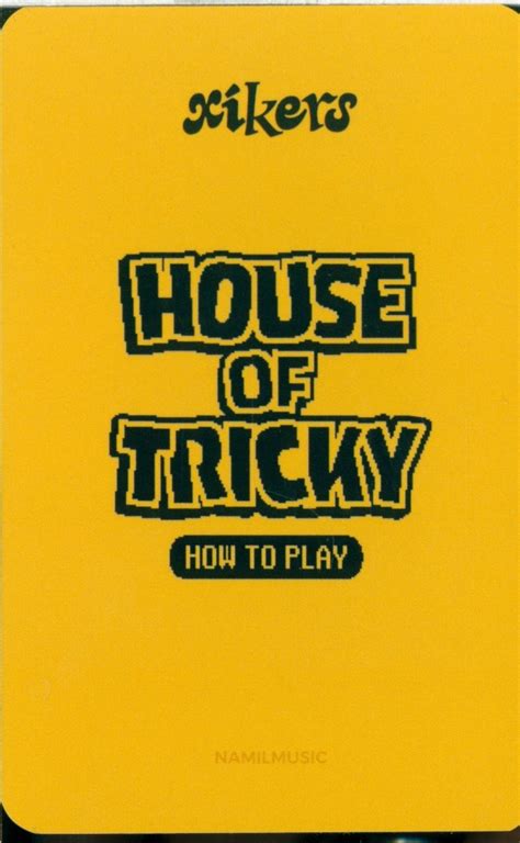 xikers HOUSE OF TRICKY HOW TO PLAY SEEUN Trading Cards ありある まんだらけ