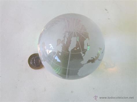 Bola Terraquea En Cristal Comprar Cristal Y Vidrio Vintage En Todocoleccion 40391899