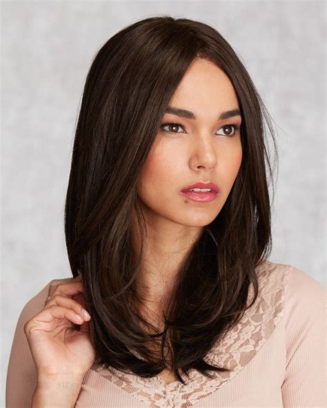 Dark Brown Medium Lace Front Mono Top Human Hair Wigs