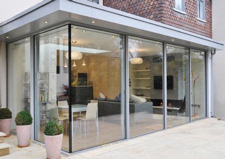 Arb's canopies are manufactured from uv stable abs thermoplastic, making them a dependable solution you can rely on for many years to come. lovely pale grey doors and canopy | Flat roof extension ...