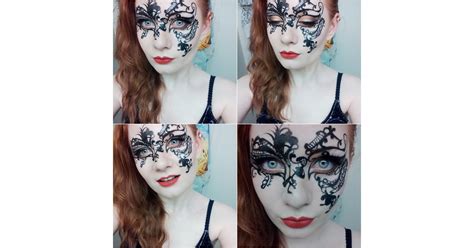 Masquerade Makeup Halloween Costumes Using Eyeliner Popsugar Beauty