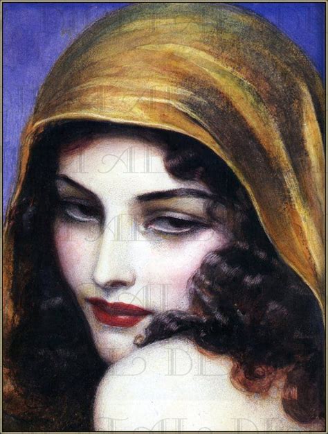 Sultry Gypsy Woman Benda Vintage Printable Image Digital Download
