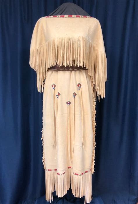 buckskin deerskin native american dress german braintanned etsy canada