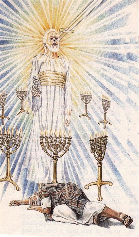 Jesus In Midst Of Seven Lampstands 7 Candlesticks Revelation Chapter 1