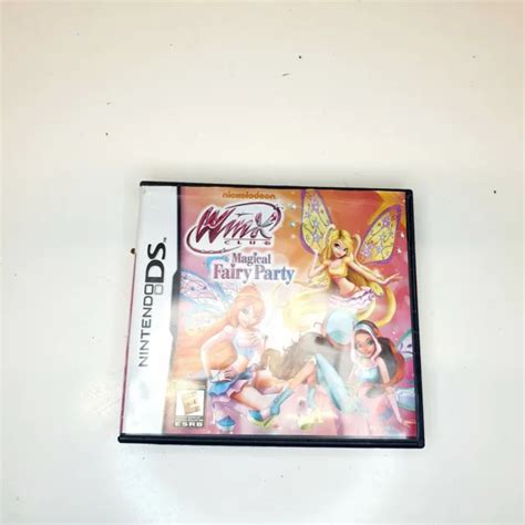 Winx Club Magical Fairy Party Case And Manual No Game Nintendo Ds 2012