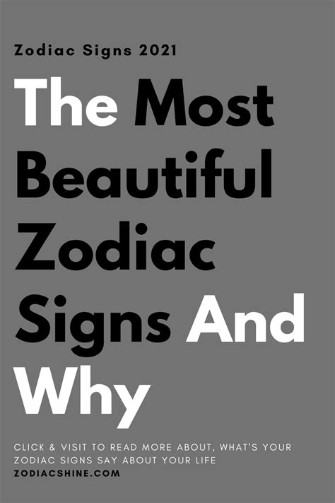 The Most Beautiful Zodiac Signs And Why Zodiac Shine