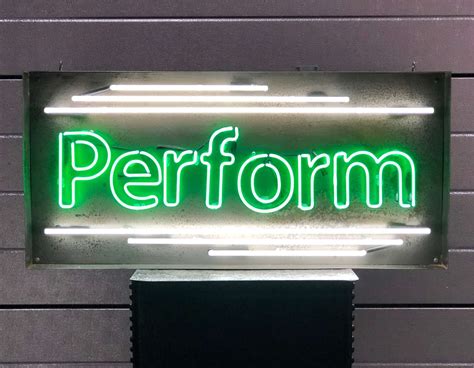Perform Neon Kemp London Bespoke Neon Signs Prop Hire Large