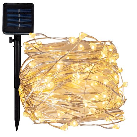 Solar Powered Led Fairy Lights 165 Foot Waterproof With 50 Warm