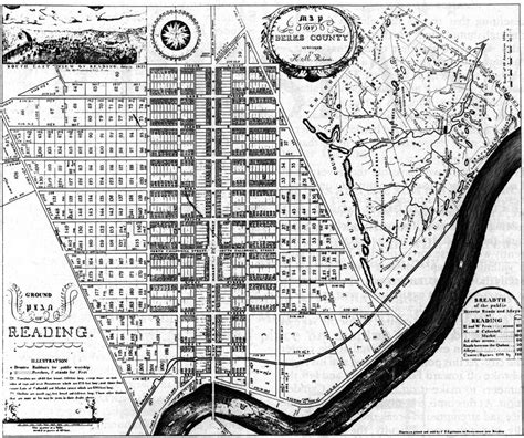 Layout Of The Town Of Reading Goreadingberks Reading Berks History