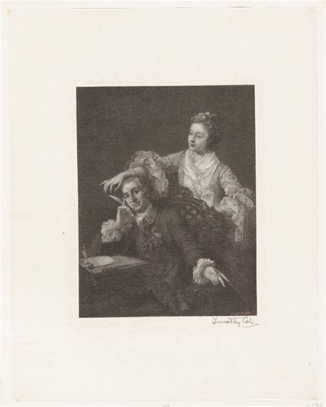 Garrick And His Wife Timothy Cole Artist After William Hogarth Mia