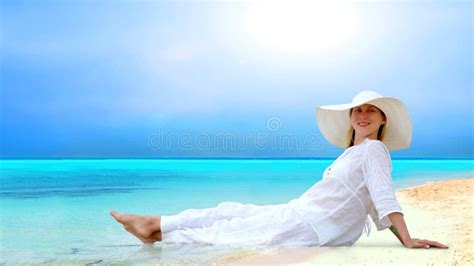 Beautiful Women On The Sunny Tropical Beach In Bik Stock Photo Image