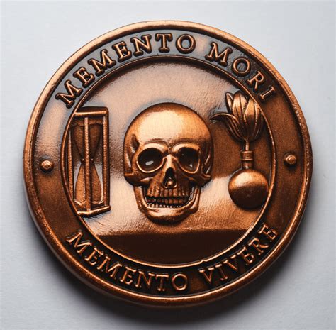 Memento Morivivere Copper Reminder Coin In Capsule Mors Etsy Uk
