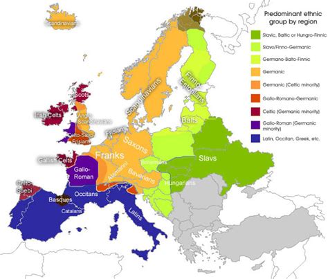 Mapa étnico Da Europa Hyperborea