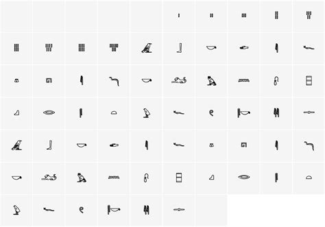 Egyptian Hieroglyph Font By Denestudios · Creative Fabrica