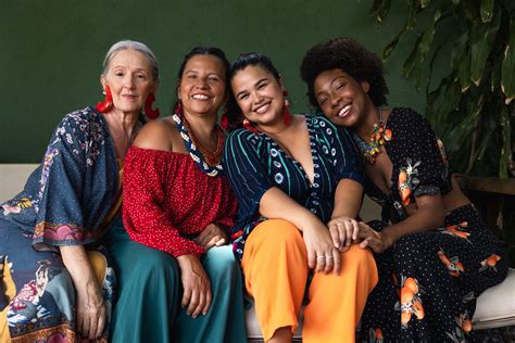 Brazilian Women Group Of Diverse Women Sitting On A Couch Photos By Canva