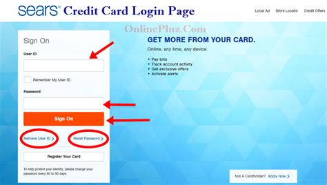 Echecks may also be accepted at select locations. Sears Credit Card Login - How To Sign in Sears Credit Card Account - ONLINE PLUZ