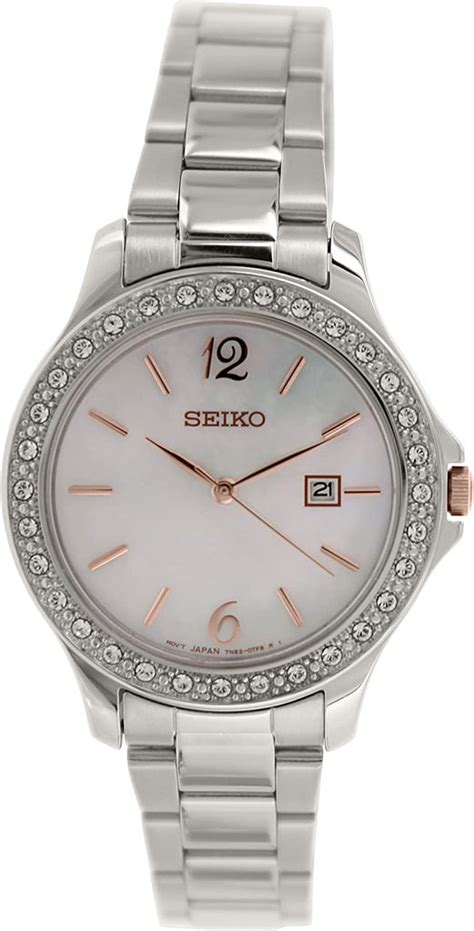 Seiko Womens Sxdf79 Silver Stainless Steel Quartz Watch Exact Time Corp