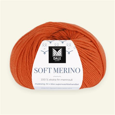 Dale Garn 100 Extra Fine Merino Wool Yarn Soft Merino Orange