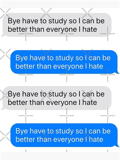 Bye Have To Study Pack Poster By Hibamouafak Redbubble