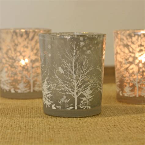 Set Of Two Christmas Tree Tea Light Holders By The Wedding Of My Dreams