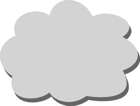 Gray Cloud Clipart Clipart Suggest