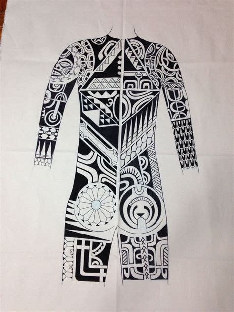 Marquesan Tattoo Bodysuit Design Polynesian Tattoo Designs
