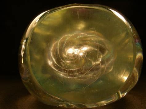 476 Lg Vintage Eickholt Art Glass Paperweight 1984 Lot 476