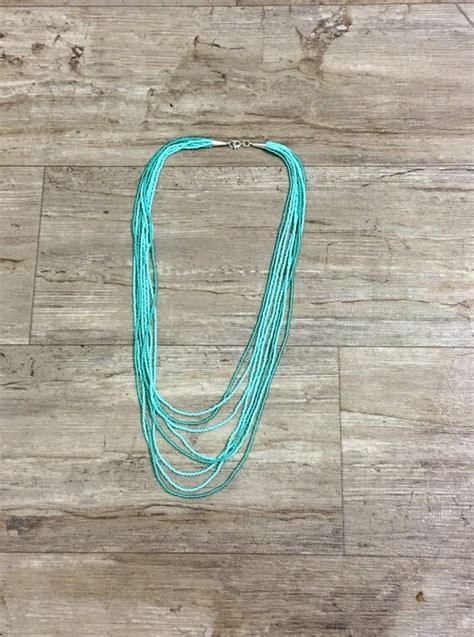 Items Similar To Turquoise Necklace Teal Necklace Turquoise Seed