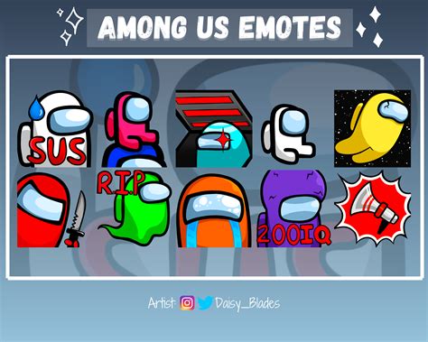 I Made These Emotes Inspired By The Among Us Video Game That Can Be
