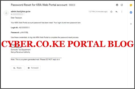 How To Reset Forgotten Kra Password Using Kra Itax Portal