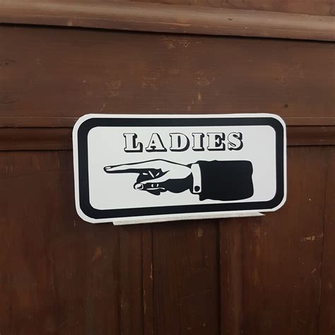 Bathroom Signs Ladies And Gentlemen Etsy