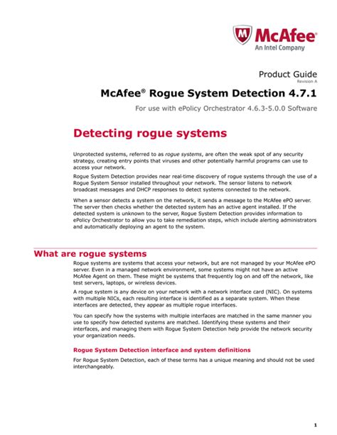 Detecting Rogue Systems