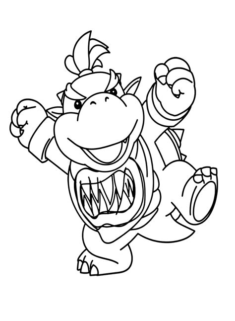 Bowser Jr From Super Mario Coloring Page Free Printable Coloring Pages Porn Sex Picture