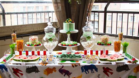 Many people prefer to serve food at their birthday parties. Summer Patio Children's Birthday Party - The Fifth Events