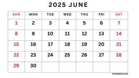 Free June 2025 Calendar Printable Pdf Template With Holidays