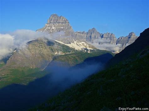 View Of Mount Wilbur From Altyn Peak Glacier National Park National