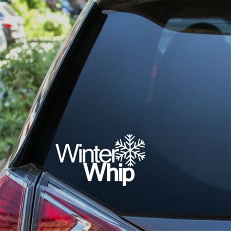 winter whip funny car window bumper jdm drift euro dub vinyl decal sticker ebay