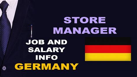Store Manager Salary In Germany Jobs And Wages In Germany Youtube