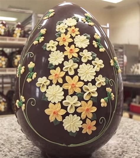 Beautiful Giant Chocolate Easter Egg