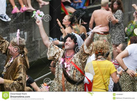 gay pride canal parade amsterdam 2014 editorial photography image of prinsengracht center