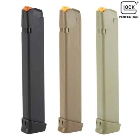Glock 17 19 26 9mm 33 Round Gen 5 Extended Magazine The Mag Shack