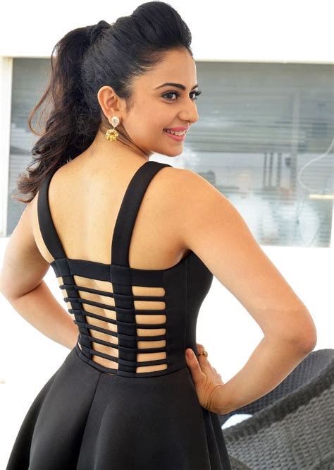 Rakul Preet Singh Images In Back Dress At Nannaku Prematho Most Beautiful Indian Actress