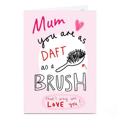 Buy Personalised Lindsay Loves To Draw Card Daft As A Brush For Gbp 229 Card Factory Uk