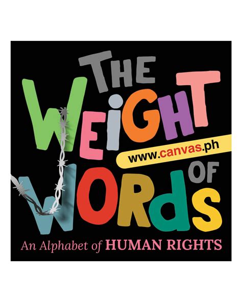 The Weight Of Words — Canvas